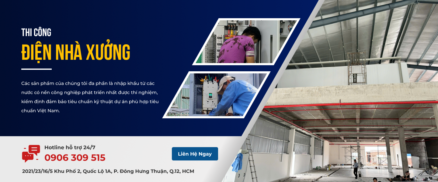 Thi công điện nhà xưởng